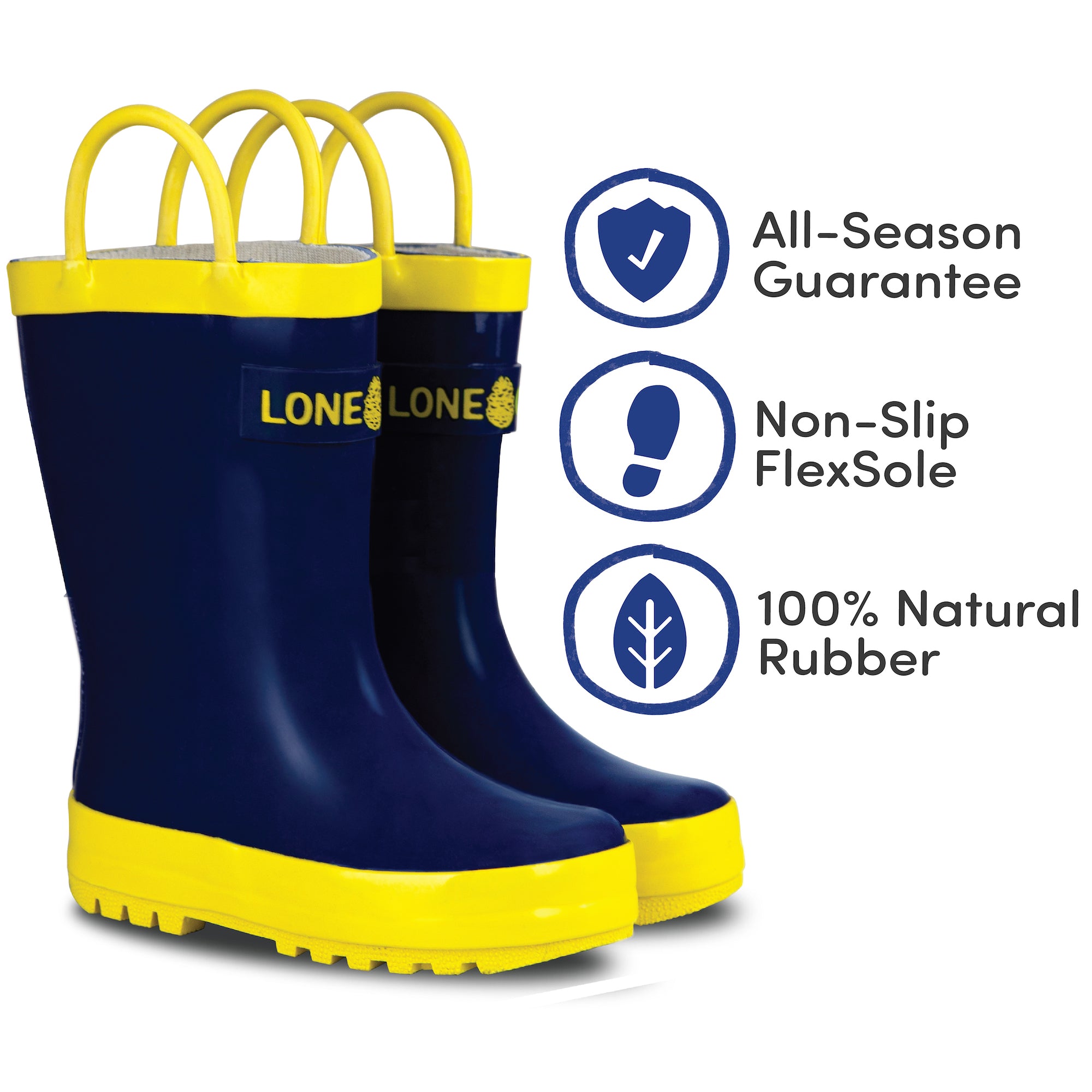 Navy Blue Rain Boot