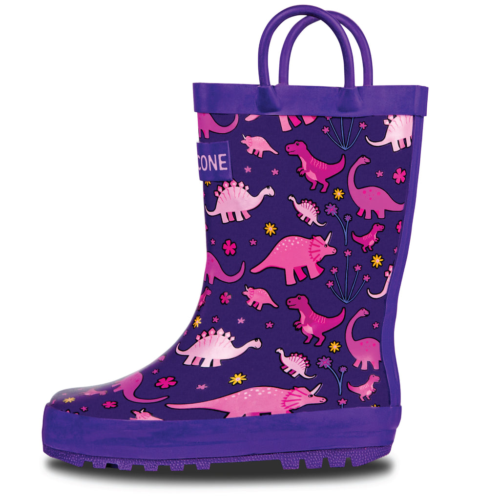 LONECONE Pink Dinosaurs Rain Boot