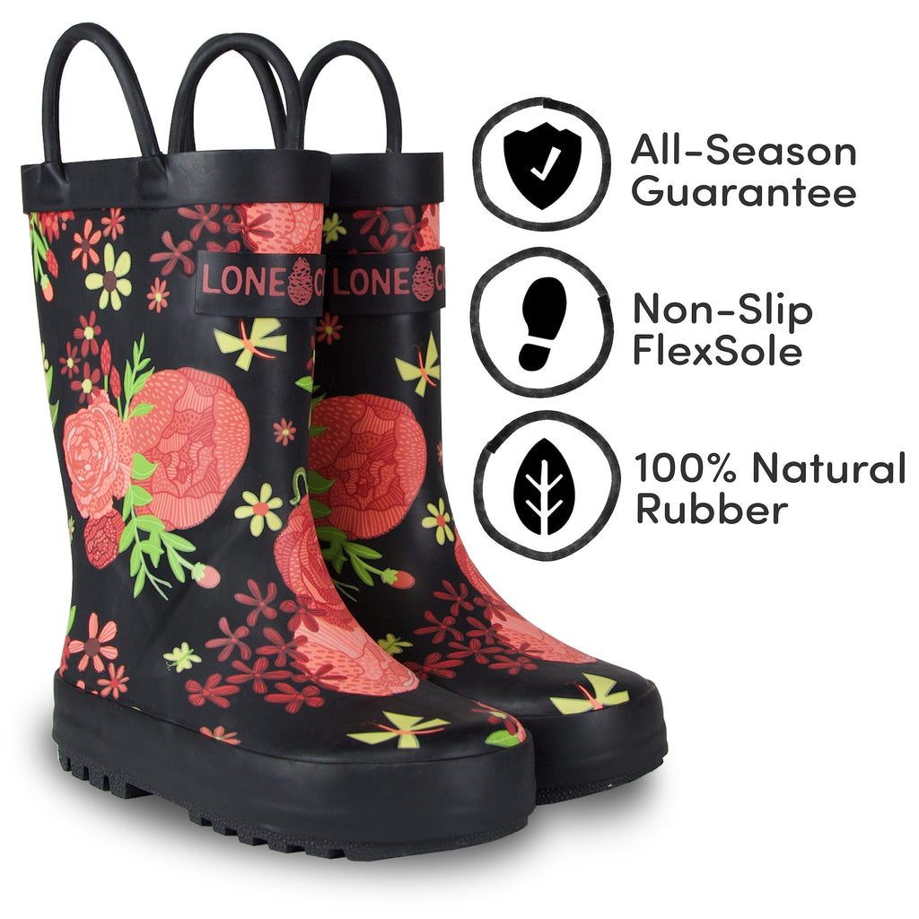 LONECONE Cherry Red Matte Rain Boots