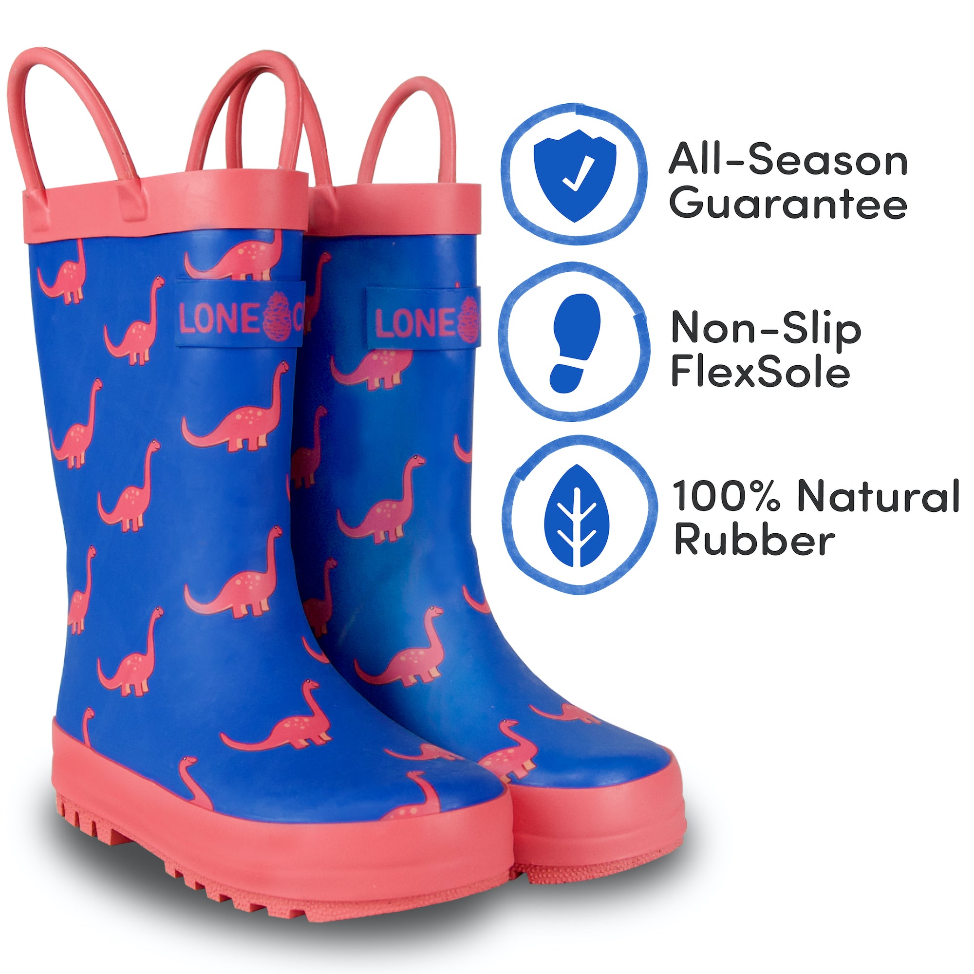 Dino-Mite Matte Rain Boots
