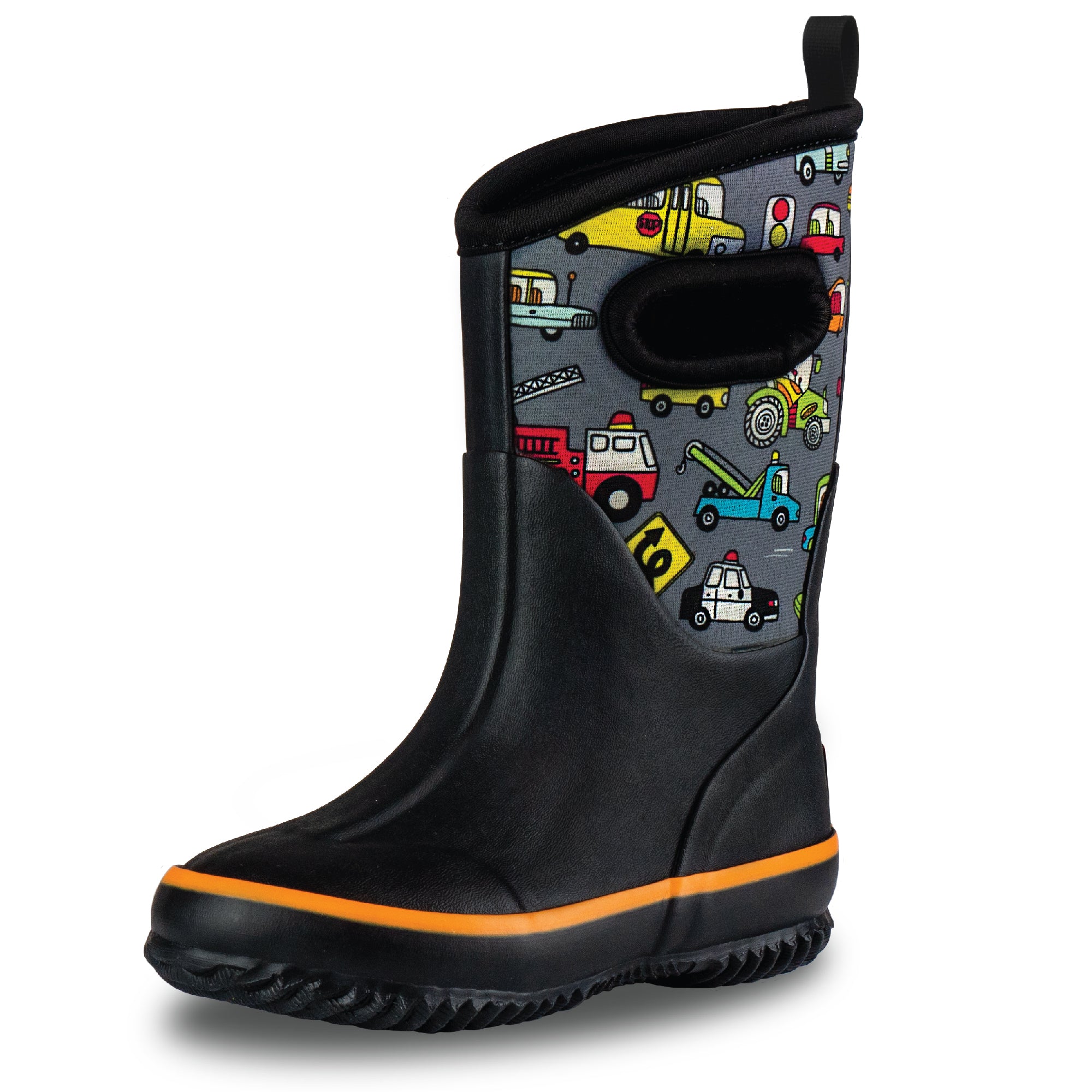 snow boots insulated kids rain boots