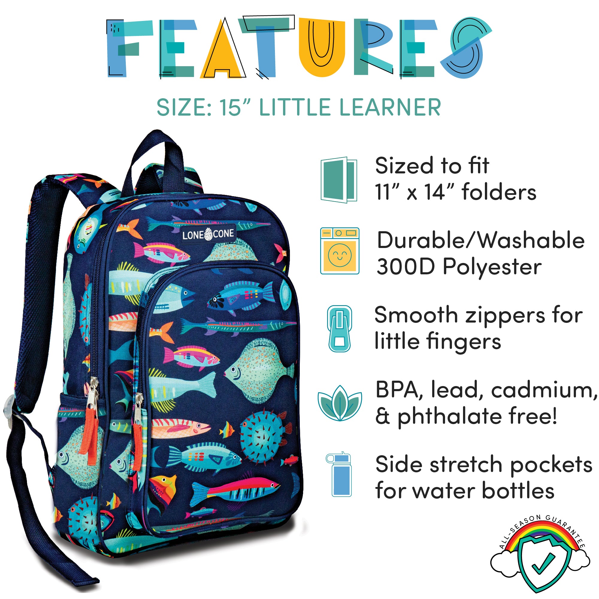 School of Fish 15" Backpack