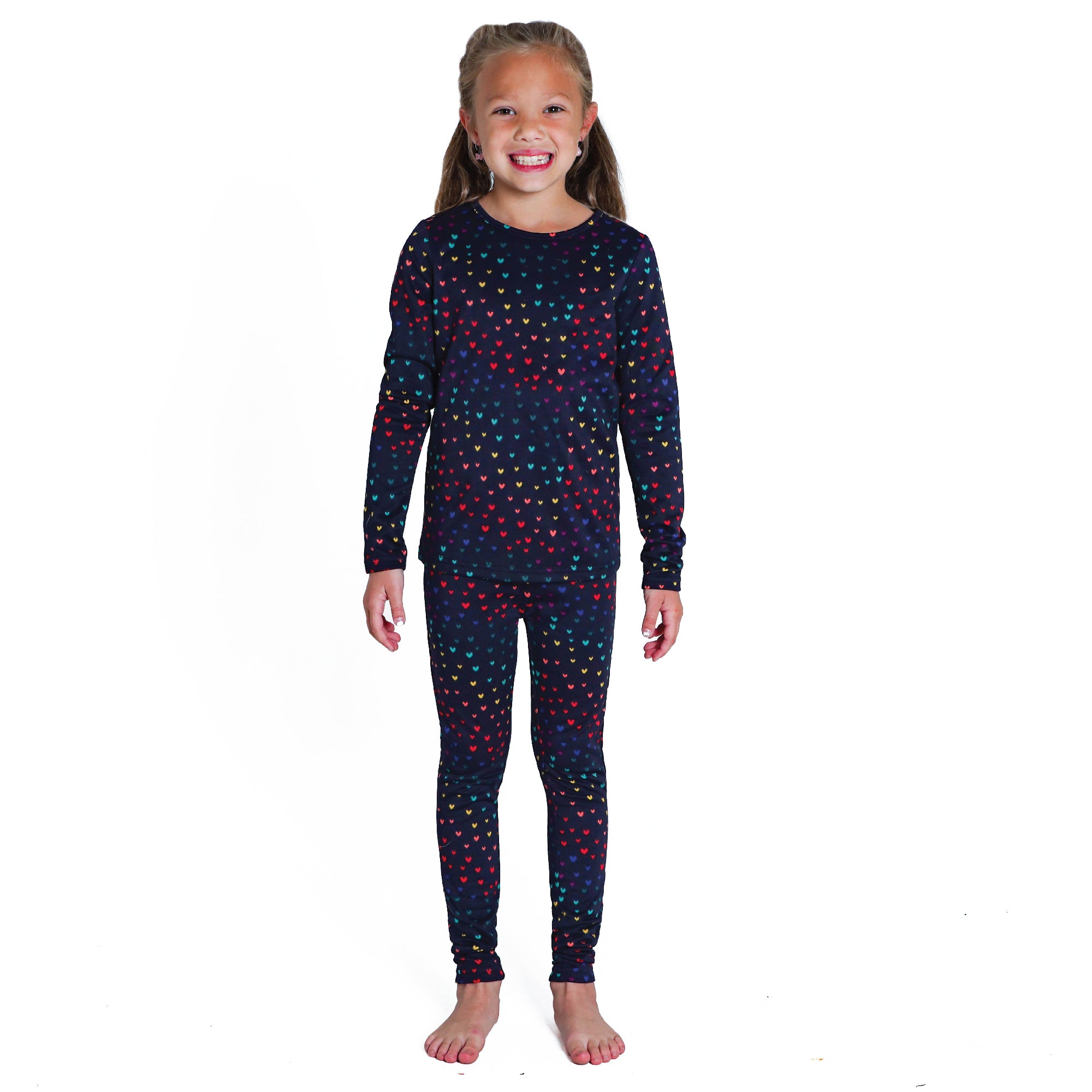 Scattered Hearts Thermal Underwear Set